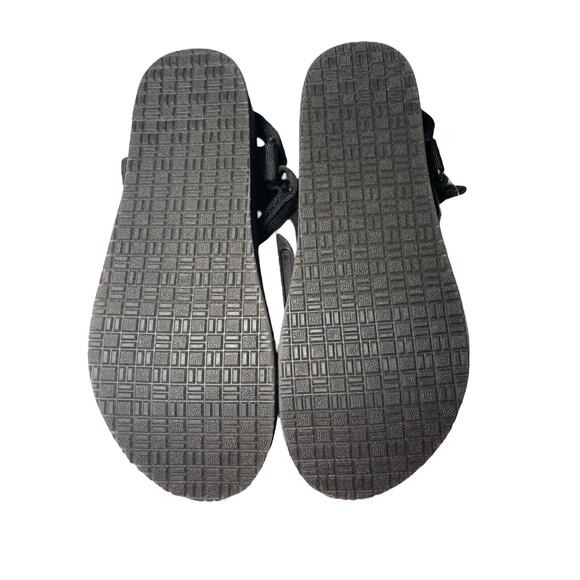 Time And Tru Women's Nature Sandals Size 10 Black Cushion Sole New With Tags** - Picture 5 of 11